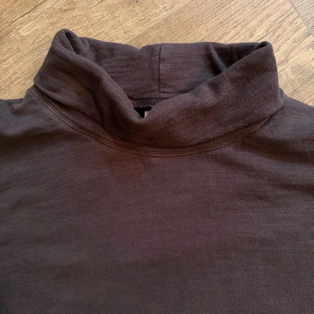 J. Crew Womens M Cowl Turtleneck Sweater‎ Asymmetrical Vintage Fleece Boxy Fit